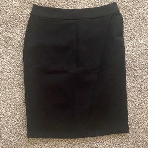 Liz Claiborne ponte faux wrap skirt
